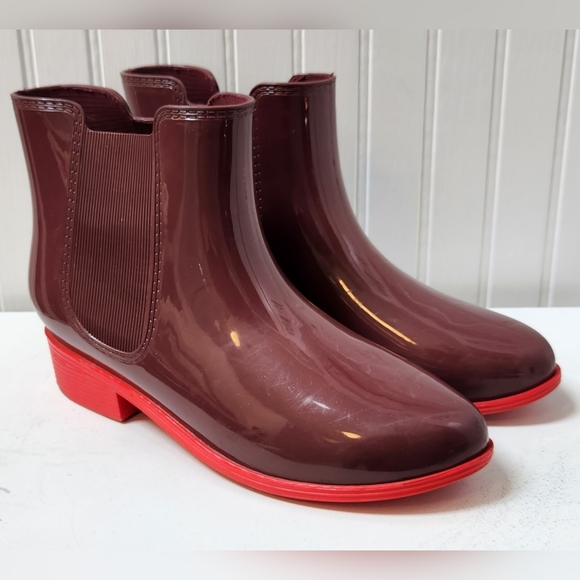 Adorable AMERICAN APPAREL Waterproof Ankle Rain Boots Sz 8 EUC - Picture 6 of 10